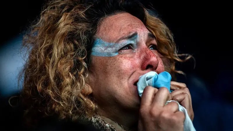 Una fanatica argerntina del Futbol