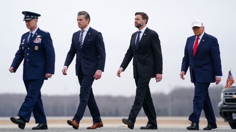 Vice presidente JD Vance y Dan Caine