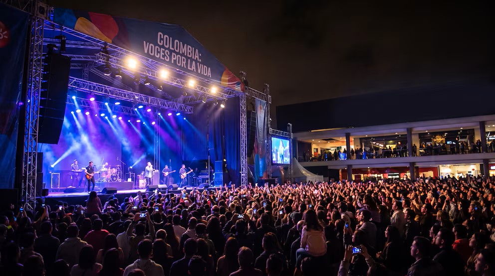 Concierto por la vida en Colombia