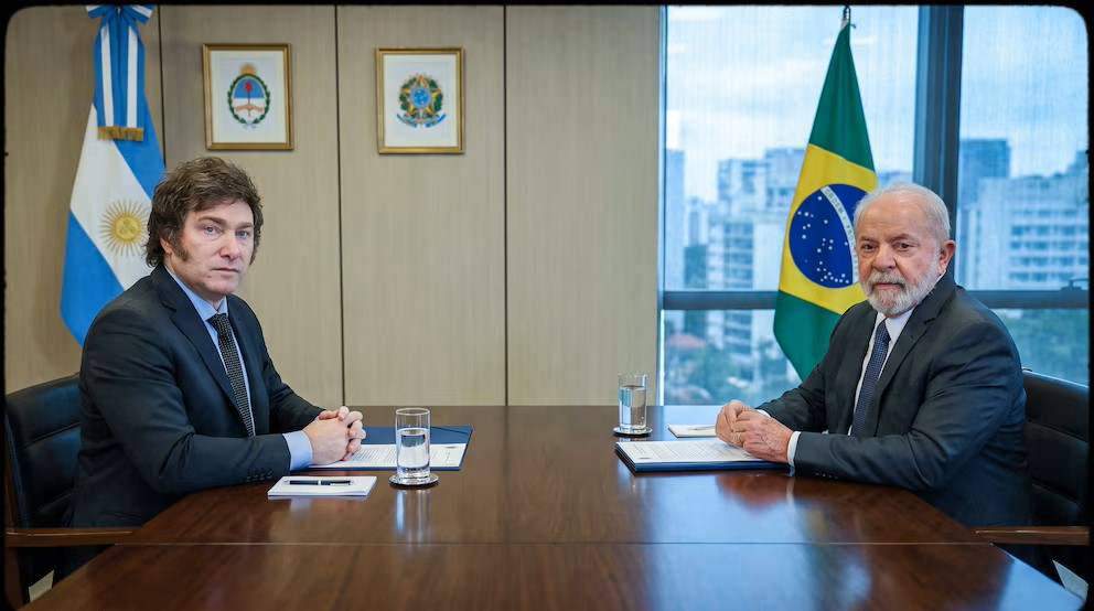 Javier Milei y Lula Da Silva