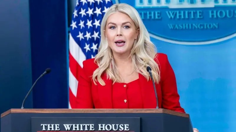 Karoline Leavitt,vocera Casa Blanca 2025