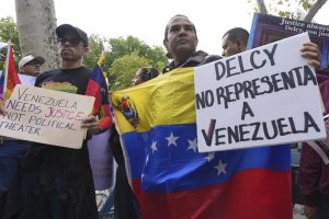 Repudian a Delcy Rodriguez en la sede de la ONU