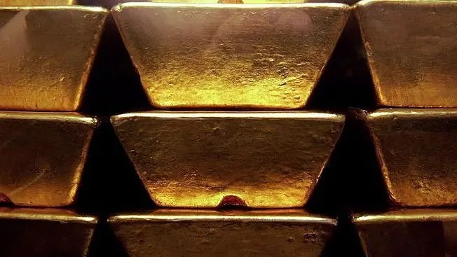 Lingotes de oro que son sacados de EEUU