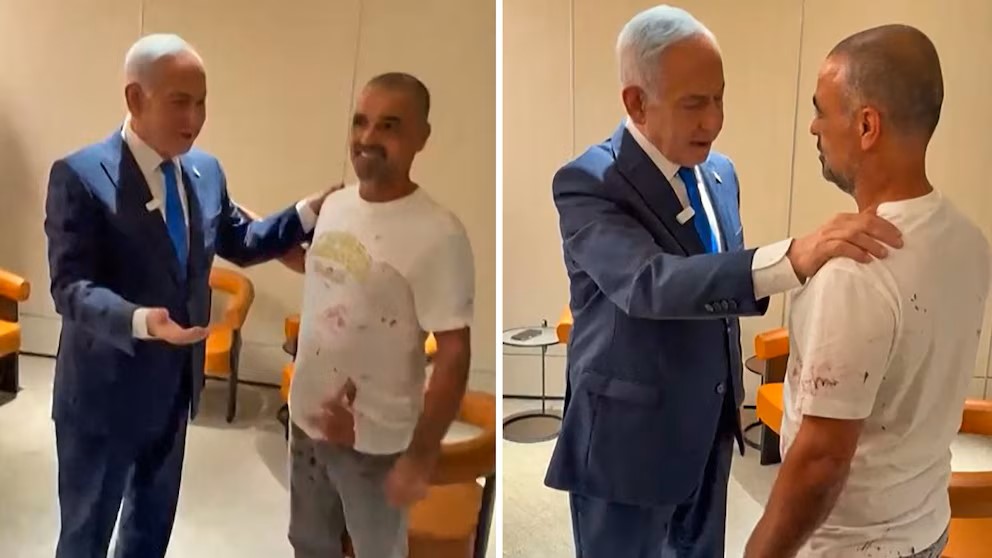 Nethanyu felicita al pasajero que controlo a copiloto
