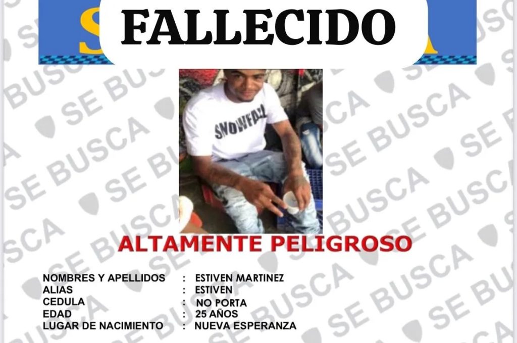 Otro mas que cae abatido por policia en RD