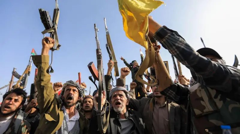 Rebeldes Huties, aliados de Iran