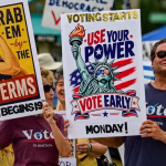 Comienza la votación anticipada en Florida y Texas. Los latinos juegan allí un rol clave
