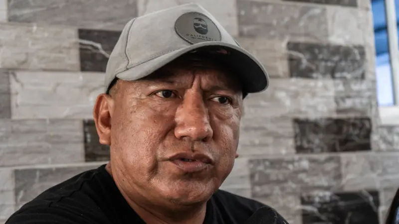 Hernán Flores, propietario y capitán del barco Negra