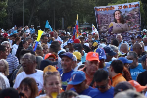 Movilizacion del partido fr Maria Corina Machado