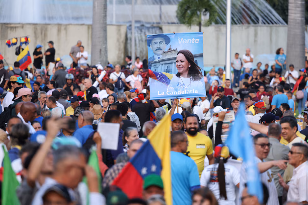 Simpatizantes de Maria Corina