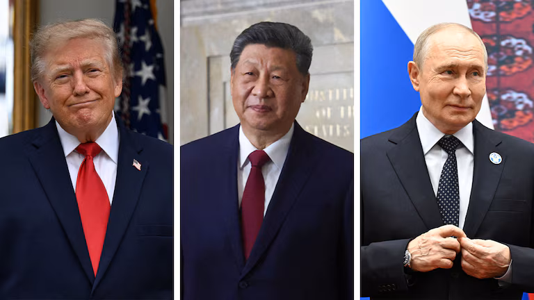Trump. Xi Jinpin y Putin